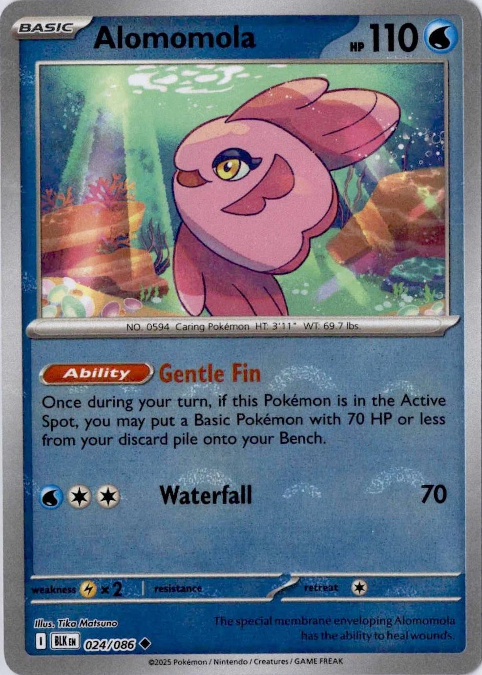Black Bolt Alomomola [Poke-Ball] Pokémon card